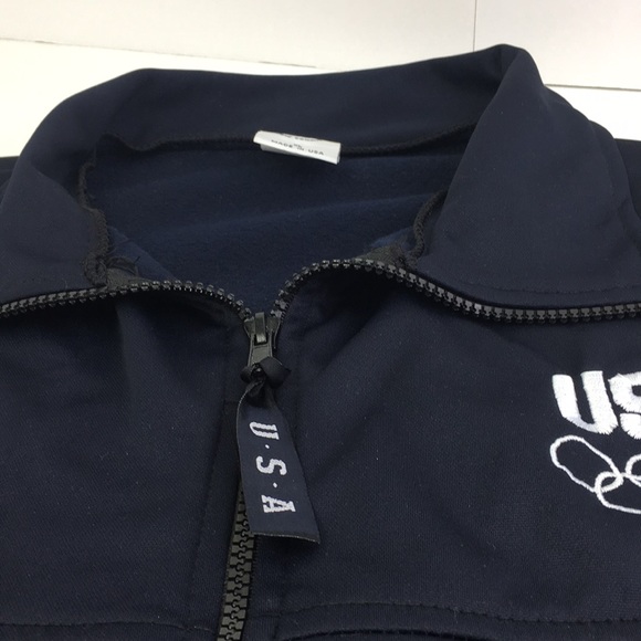 Vintage USA Olympic Committee Jacket XL Navy *B1 - Picture 6 of 7